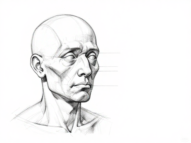 素描人体结构,头部解剖与整体结构研究指南