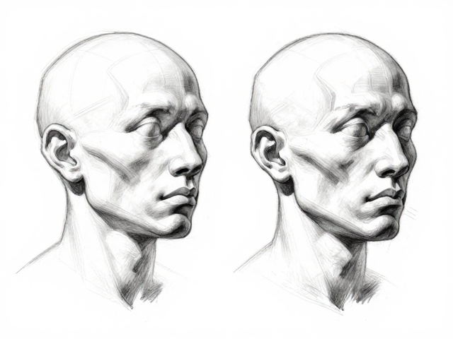 头部结构解剖指南,素描人体与写实造型详解