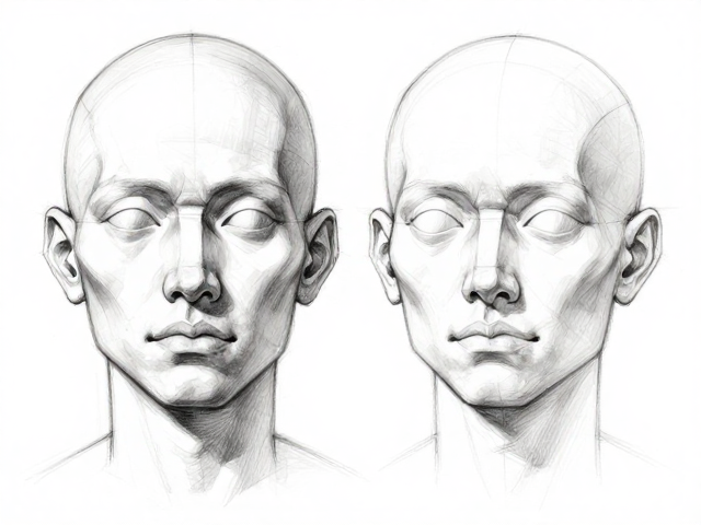 头部结构与解剖，素描人体结构研究核心要点