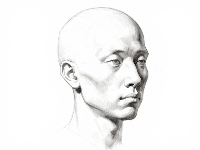 油画罩染技法解析，头部结构下的边缘线虚实处理