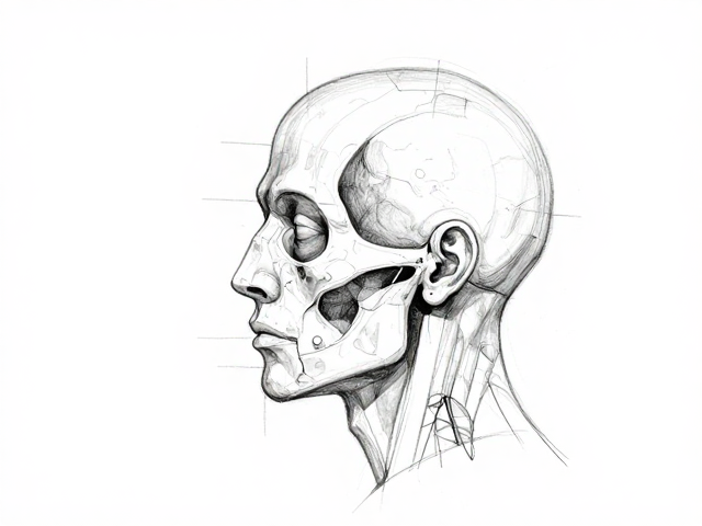 人体结构研究,头部解剖与现代主义抽象探索