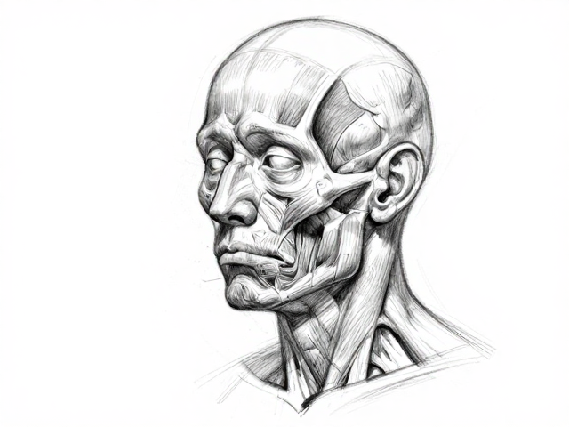 深度解析头部结构与解剖,笔触概括与细腻并存的人体结构研究