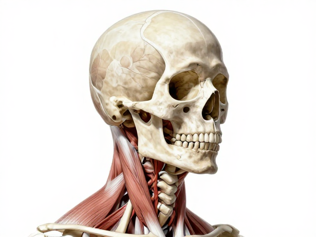 全身人体头部结构与解剖笔触肌理，精准还原人体细节