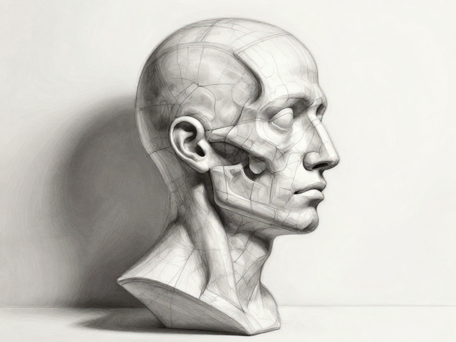 巴洛克光影入画,解构素描人体结构与头部解剖逻辑