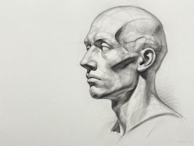 巴洛克光影入画,解构素描人体结构与头部解剖逻辑