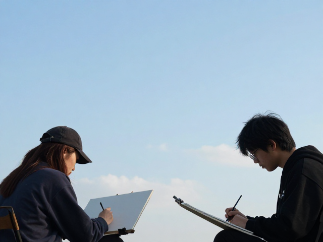 天空与大气下的户外写生训练，如何保存精彩画作