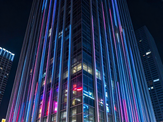 霓虹夜景玻璃反光如何解？建筑结构优化指南