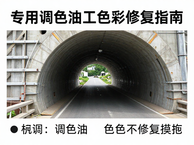 桥梁隧道建筑结构加固,专用调色油施工与色彩修复指南