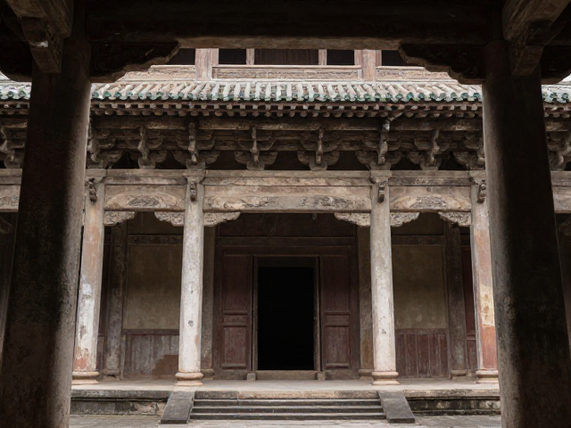框景构图下的历史沧桑,古建筑结构中的时空对话