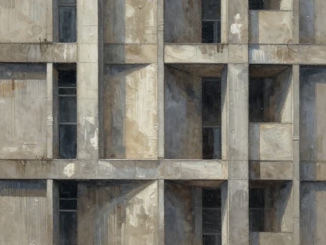 建筑结构肌理与湿画法晕染,AI绘画视觉融合技巧