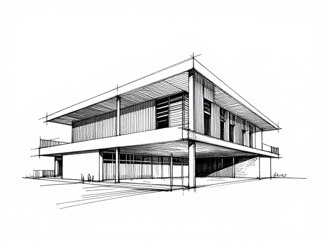 建筑插画速写构思,如何用速写表现建筑结构之美