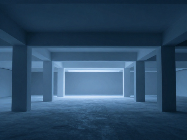 建筑结构下的冷峻蓝调，罩染技法营造极致空间美学