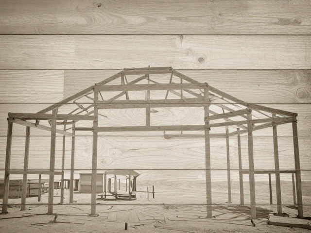 当建筑结构遇见Sepia，画布木板上的怀旧美学