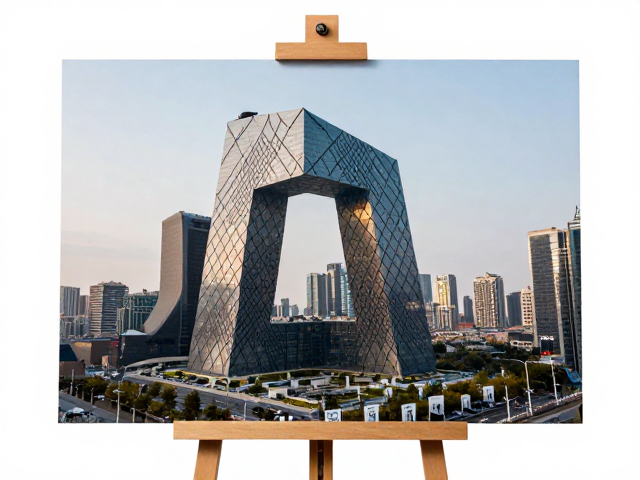 城市宣传中的建筑结构美学,以画架视角重构城市地标视觉叙事