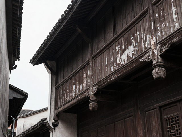 老街巷弄里的建筑细节,精细刻画岁月痕迹