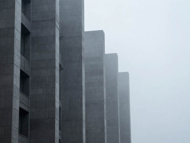 雨雾朦胧中深入刻画建筑结构之美，揭秘光影下的细节魅力