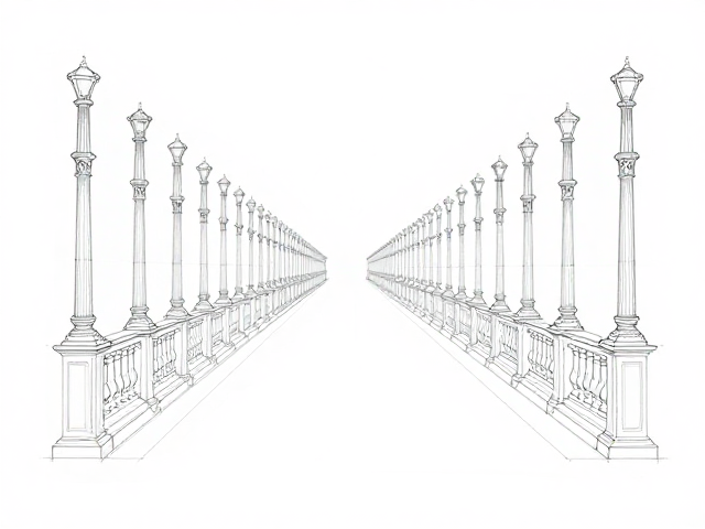 空气透视与经典构图,草稿规划让画面更有层次感
