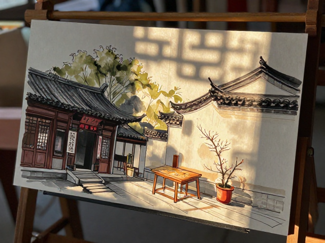 非遗光影,风景写生中的传统工艺美学与光源解析