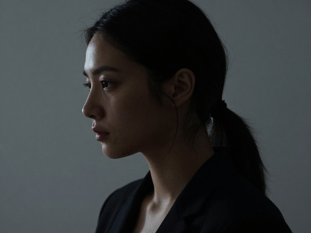 侧光勾勒线条轮廓,如何用忧郁低沉光影打造高级感人像