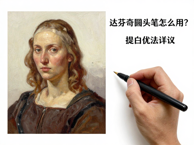 达芬奇圆头笔怎么用?写实油画不透明提白技法详解
