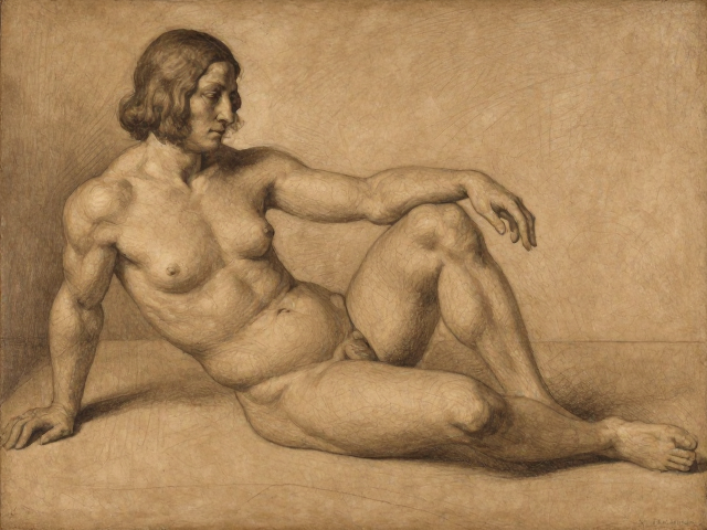 暖褐色调主导的文艺复兴油画,掌握素描关系的核心逻辑