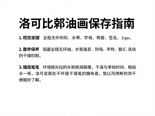 洛可可油画保存指南,猪鬃笔保养与环境干燥控制要点