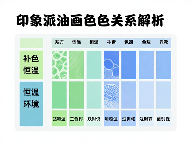 印象派油画补色关系解析及控制湿度防霉指南