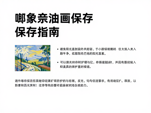 印象派油画保存指南,避免阳光直射,欣赏并置笔触的艺术魅力