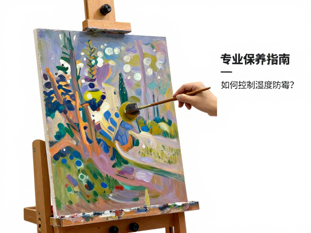 画架上的印象派油画如何控制湿度防霉?专业保养指南