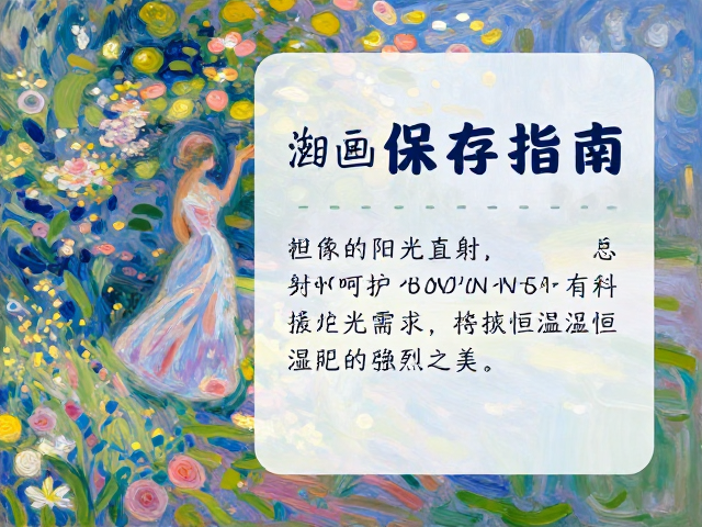 印象派油画保存指南,避免阳光直射,呵护冷暖对比强烈之美