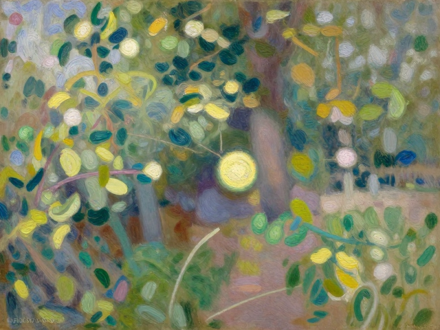 印象派油画中的自然光，艺术出版物插图解析与赏析
