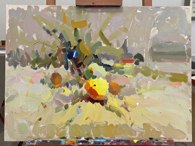 如何运用松散自由的笔触创作印象派油画?画架实战指南