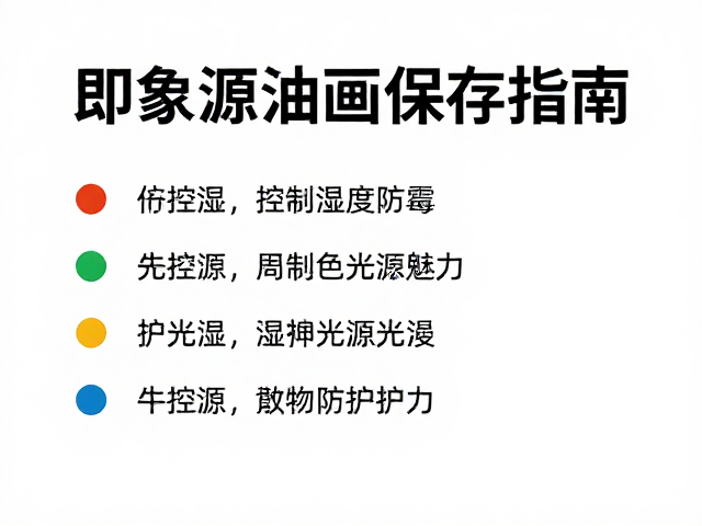 印象派油画保存指南,控制湿度防霉,守护条件色光影魅力
