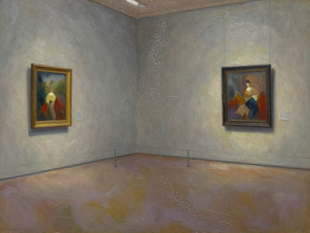 湿画法衔接技巧，印象派油画在美术馆展览中的视觉呈现