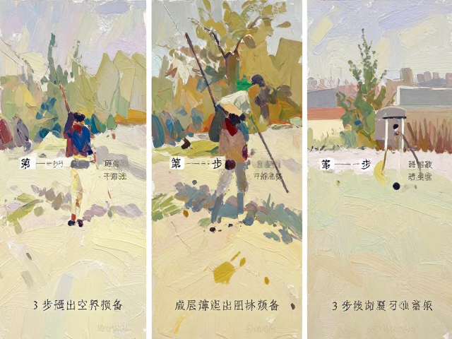 印象派户外写生干擦法，3步画出空气感，附教学技巧
