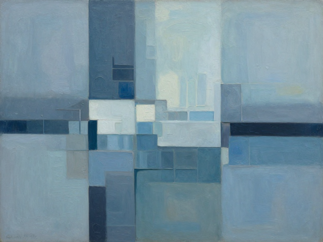 冷抽象油画,当形式与色彩彻底独立,解读视觉新秩序