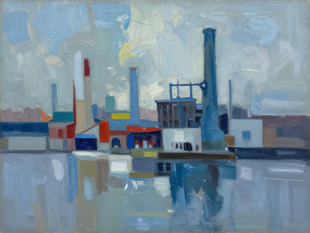 冷抽象油画弗朗兹·克莱因,调色刀下的狂飙笔触与艺术魅力