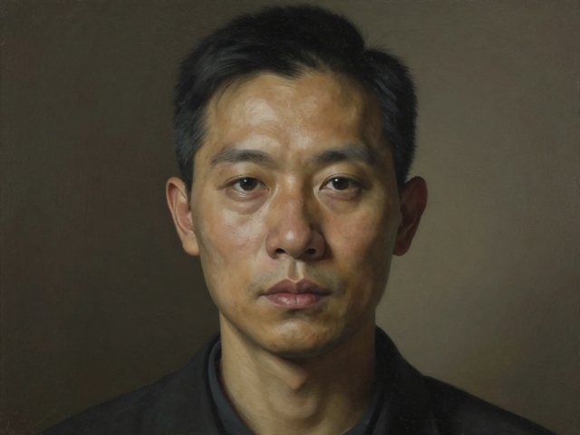 张晓刚超级写实主义，沉稳内敛下的时代记忆与灵魂肖像