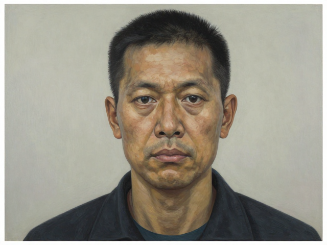 张晓刚超级写实主义，沉稳内敛下的时代记忆与灵魂肖像