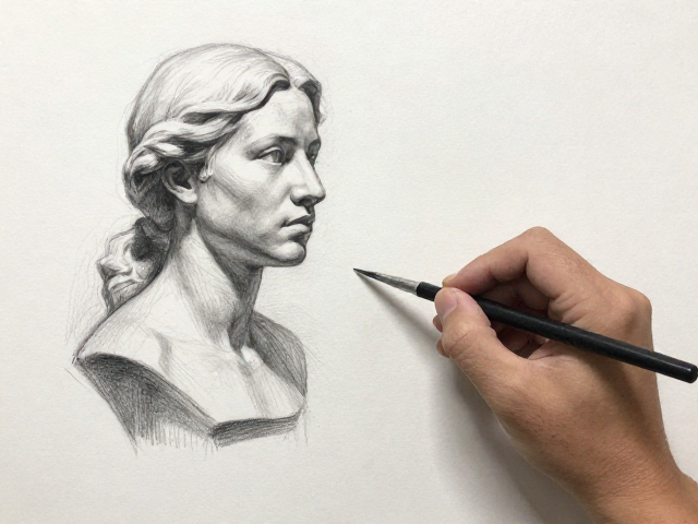 超级写实主义素描教程,利用亚麻画布打造极致造型基础