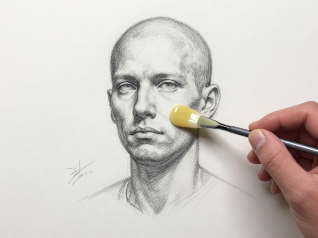 超级写实主义素描造型基础,达玛树脂清漆保护技法详解