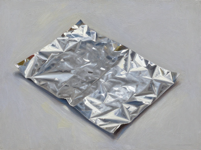 材料实验油画，金属片铝箔特性测试全解析