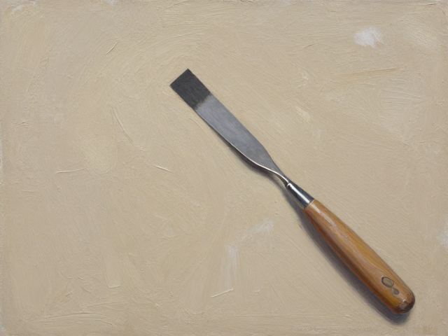材料实验油画，砂纸刮刀技法解析，现代艺术收藏指南