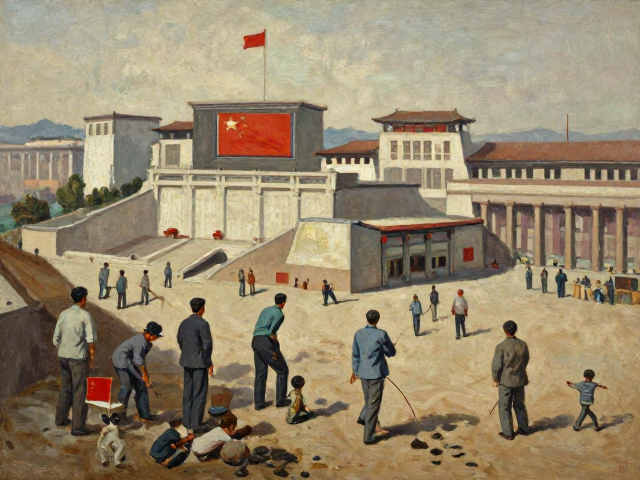 50-70年代中国写实油画,毛笔笔触勾勒新中国建设题材