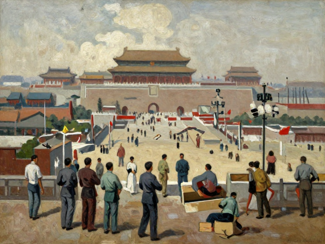50-70年代中国写实油画,毛笔笔触描绘新中国建设题材的艺术魅力