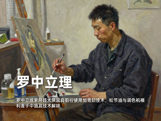 罗中立写实油画技法解析,松节油与调色油的使用技巧