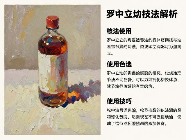 罗中立写实油画技法解析,松节油与调色油的使用技巧