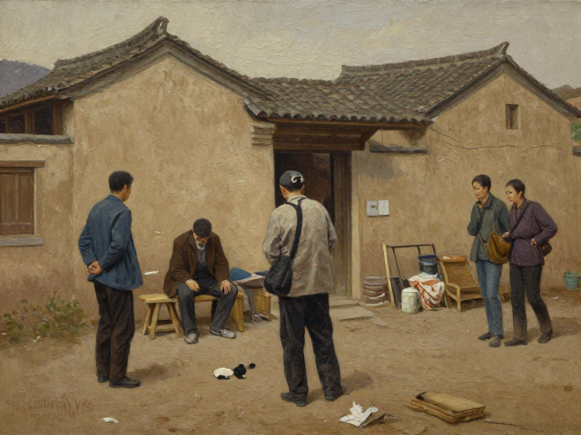 中国写实油画中的乡土风情,美术馆底层人物展览解读