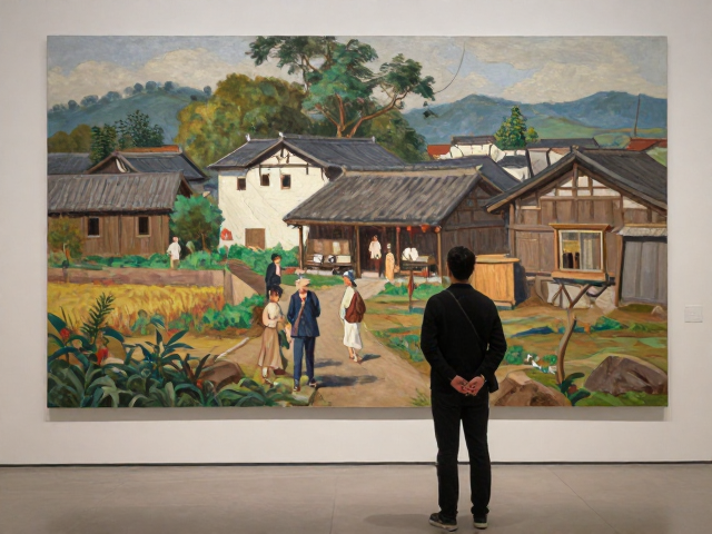 中国写实油画中的乡土风情,美术馆底层人物展览解读