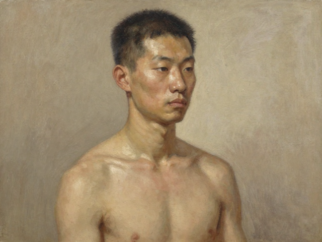 中国写实油画,亚麻画布上的造型严谨与写实主义魅力
